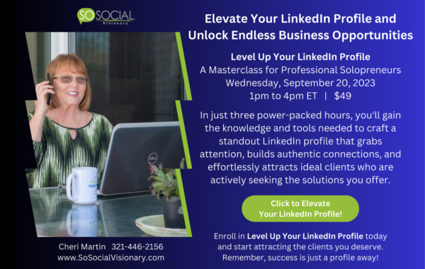 Level Up Your LinkedIn Profile Masterclass @ Virtual Event